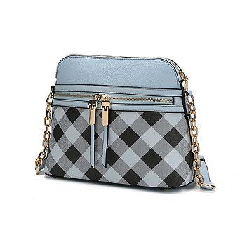 MKF Collection Suki Checkered Crossbody Bag by Mia K