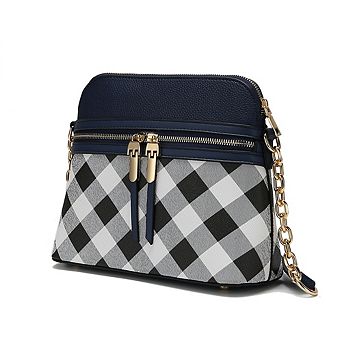 MKF Collection Suki Checkered Crossbody Bag by Mia K