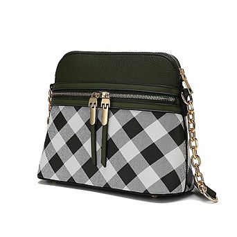 MKF Collection Suki Checkered Crossbody Bag by Mia K