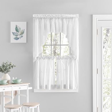 Simplicity Rod Pocket Tailored Tier Pair Curtain