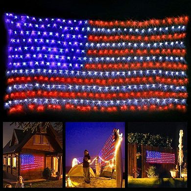 Twinkle Star American Flag Patriotic Lights