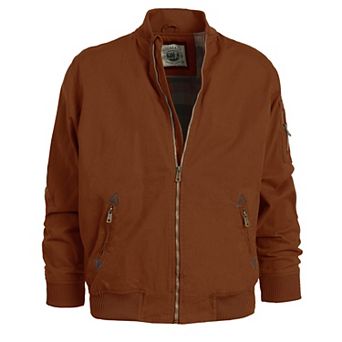 Gioberti Men's 100% Cotton Sportwear Full Zipper Twill Bomber Jacket