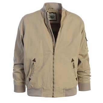 Gioberti Men's 100% Cotton Sportwear Full Zipper Twill Bomber Jacket