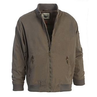 Gioberti Men's 100% Cotton Sportwear Full Zipper Twill Bomber Jacket