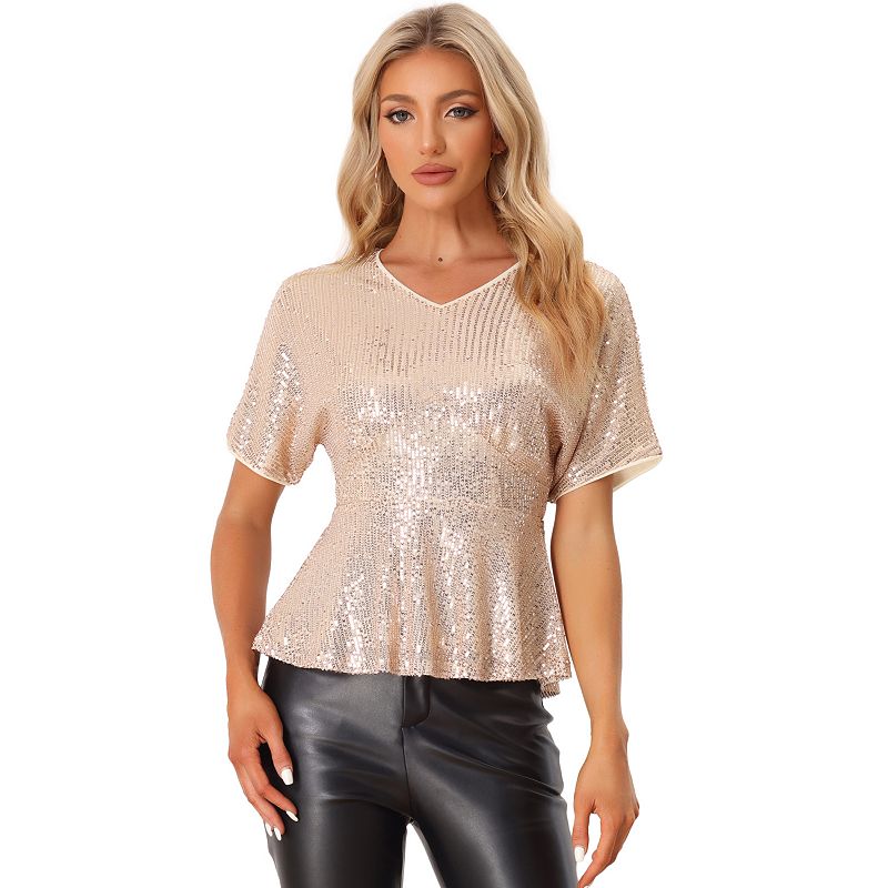 Long Sleeve Sequin Tops For Women Kohls