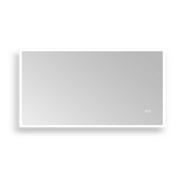 Huron 40 in. W x 24 in. H Rectangular Frameless AntiFog Wall Bathroom