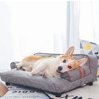 K1 Wickman 2 in 1 Dog Sofa for all season Grey