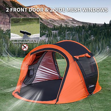 EchoSmile 2-Person Pop Up Camping Tent