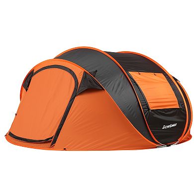 EchoSmile 4-Person Pop Up Camping Tent