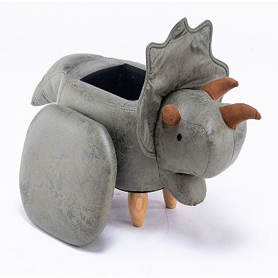 Triceratops Dinosaur Storage Ottoman