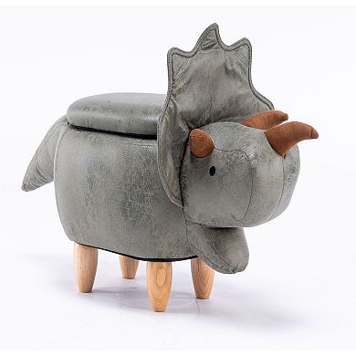 Triceratops Dinosaur Storage Ottoman