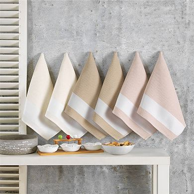 KAFTHAN Textile Solid Cotton Kitchen Towel Set (Set of 6)