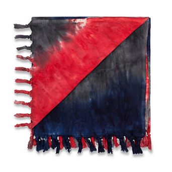 Textile Multicolor Patriotic Spiral Turkish Cotton Single Bath and Beach Towel