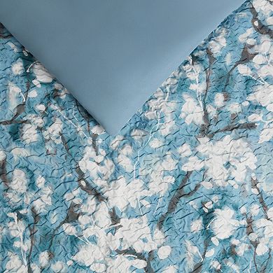 Nine West Nora Floral Printed Texture Bedding Set