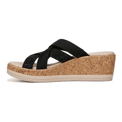 Bzees Reign Women's Rhinestone Wedge Sandals