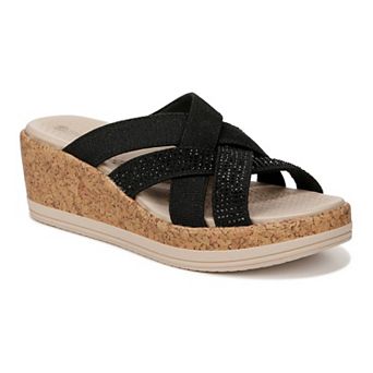 Bzees Reign Women's Rhinestone Wedge Sandals