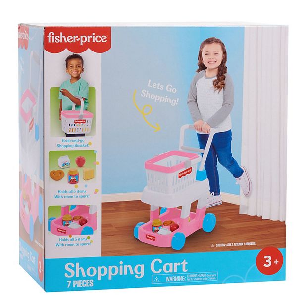 Fisher Price Pretend Play Shopping Cart, Pink