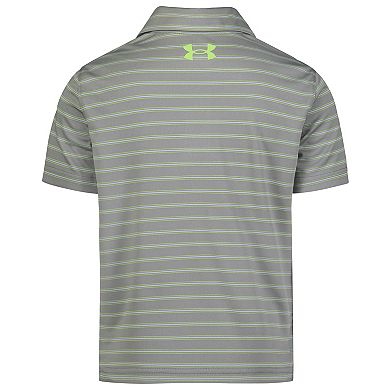 Boys' 4-7 Under Armour UA Matchplay Stripe Short Sleeve Polo