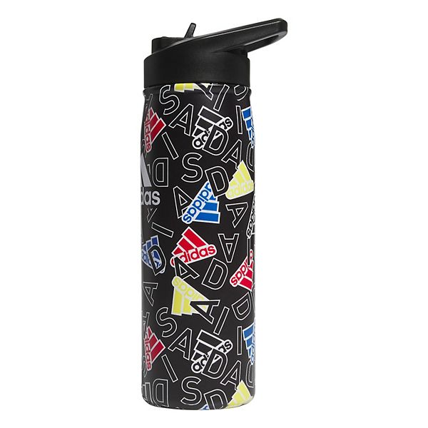 adidas 600-mL Stainless Steel Double-Walled Straw Lid Water Bottle - Adi Icon Multi
