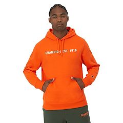 Bright orange champion hoodie sale