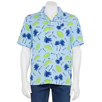 Men's Corona Limes & Palms Button Front Top