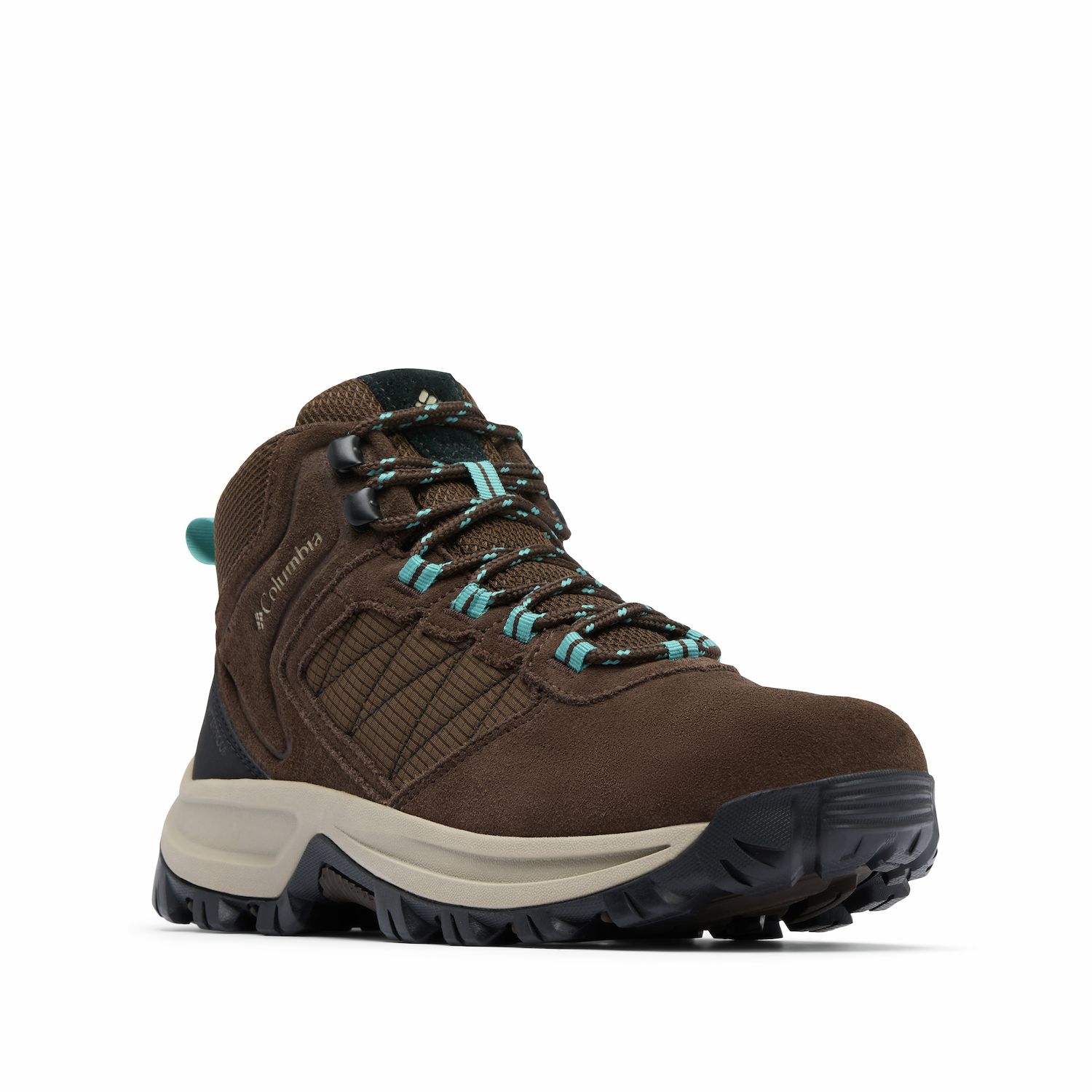 Columbia Tan Suede Hiking Boots with Blue Accent Laces Women main image 2