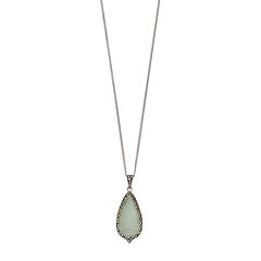 Kohl's deals Marcasite and Jade Art Deco Pendant