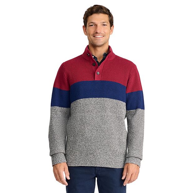 Men s IZOD Textured Color Block Sweater