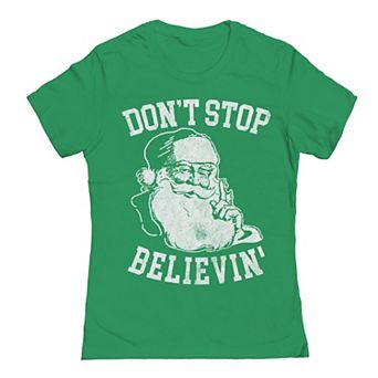 Juniors' Believin Christmas Graphic Tee