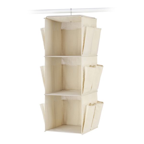 Sonoma Goods For Life® Hanging Swivel Closet Organizer - Linen