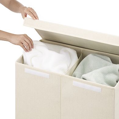 Sonoma Goods For Life® Lidded Collapsible Double Laundry Hamper