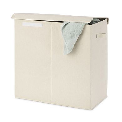 Sonoma Goods For Life® Lidded Collapsible Double Laundry Hamper