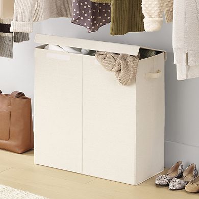 Sonoma Goods For Life® Lidded Collapsible Double Laundry Hamper
