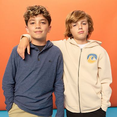 Boys Quiksilver Over The Boys 8-20 Quiksilver Over The Wave Fleece Zip-Up HoodieFleece Zip-Up Hoodie