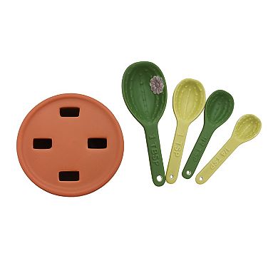 The Big One® Cactus Measuring Spoons in Pot