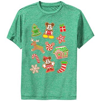 Boys Mickey Mouse And Minnie Gingerbread Cookies Performance Graphic Tee