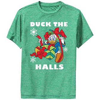 Boys Donald Duck Christmas Duck The Halls Performance Graphic Tee