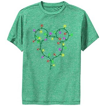 Boys Mickey Mouse Christmas Lights Performance Graphic Tee