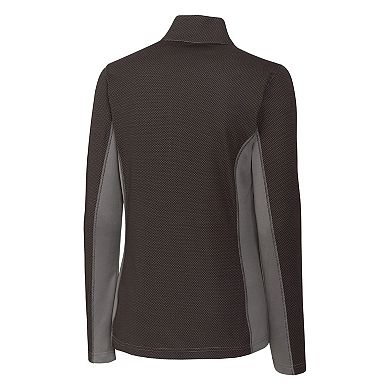 Clique Ice Pique Colorblock Womens Half-Zip Tech Pullover Top