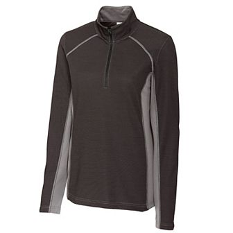 Clique Ice Pique Colorblock Womens Half-Zip Tech Pullover Top