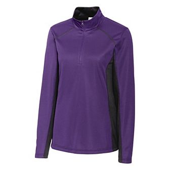Clique Ice Pique Colorblock Womens Half-Zip Tech Pullover Top