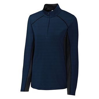 Clique Ice Pique Colorblock Womens Half-Zip Tech Pullover Top