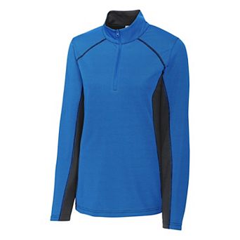 Clique Ice Pique Colorblock Womens Half-Zip Tech Pullover Top