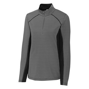 Clique Ice Pique Colorblock Womens Half-Zip Tech Pullover Top