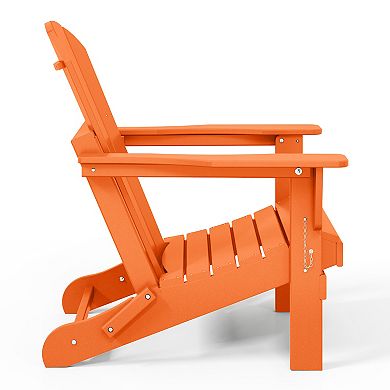 HDPE Outdoor Patio Folding Poly Adirondack Chair
