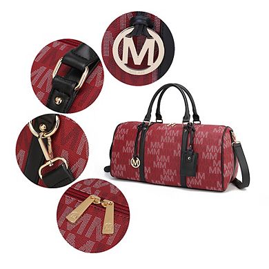 Mkf Collection Jovani Vegan Leather Women's Duffle Weekender By Mia K