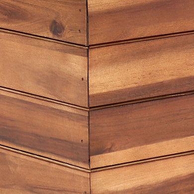 Sunnydaze 3-piece Acacia Square Planter Boxes With Liners