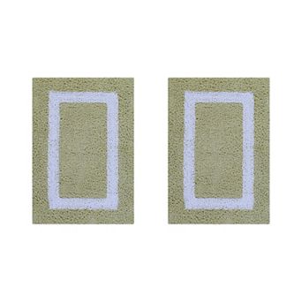 Better Trends Hotel Collection 2 pc Border Bath Rug Set