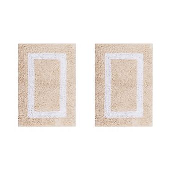 Better Trends Hotel Collection 2 pc Border Bath Rug Set