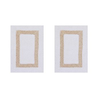 Better Trends Hotel Collection 2 pc Border Bath Rug Set